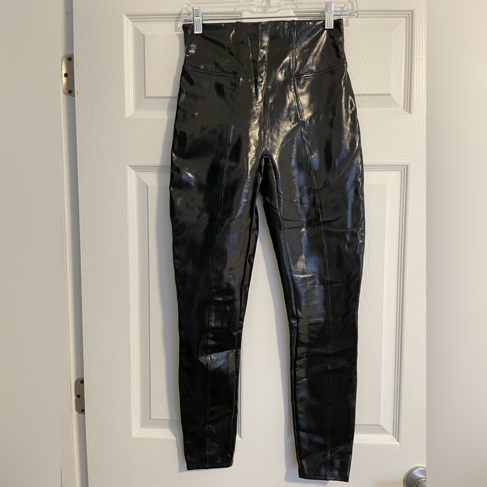 Never worn (but w/o tags), Spanx faux leather leggings